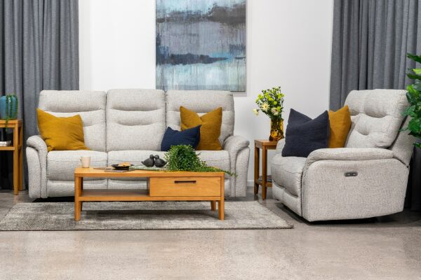 Oakland 2 Seater Twin Power Recliner & Headrests