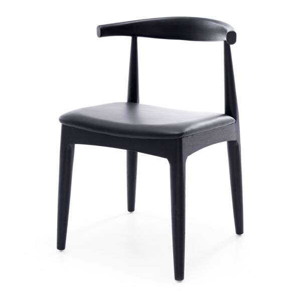 Elbow Dining Chair - Black Oak