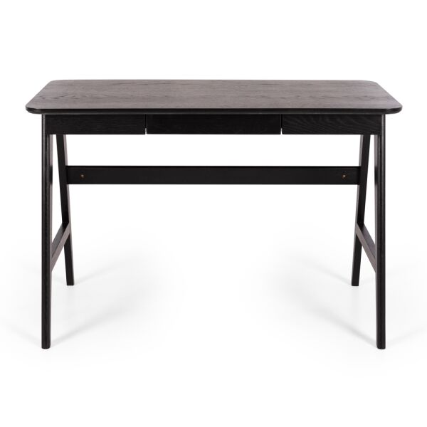 Radius Desk - Black Oak