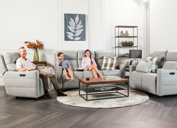 Ryan 2.5 Seater Twin Power Recliner & Headrests