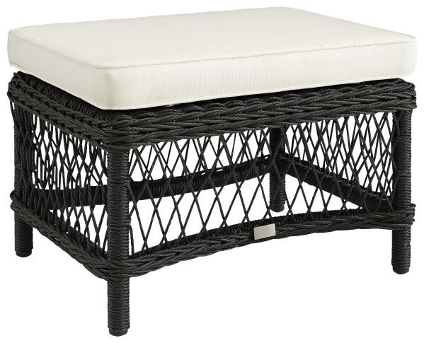 Marbella Ottoman - Black Twist