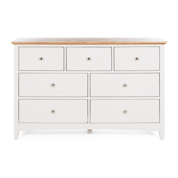 Jessica 7 Drawer Dresser - Oak Top