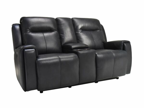 United 2.5 Seater Console Twin Power Recliner, Headrests & Lumbar