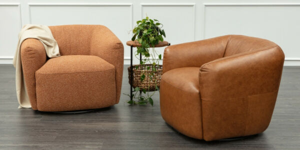 Luigi Swivel Armchair - Fabric